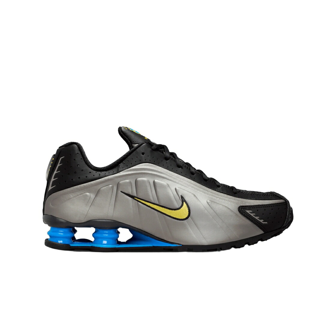 ナイキ ショックス 黒いこと 黒いこと スニーカー メンズ NIKE SHOX R4 BLACK CANARY / BLACK CANARY METALLIC PEWTER