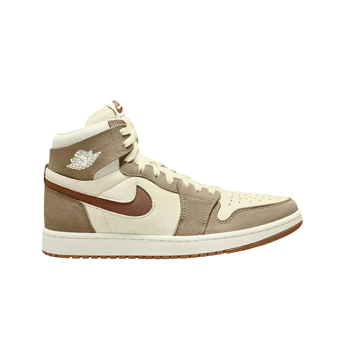 ナイキ ジョーダン 望遠レンズ 先祖伝承 スニーカー メンズ JORDAN 1 ZOOM AIR CMFT 2 SAIL LEGEND COFFEE / SAIL LEGEND COFFEE