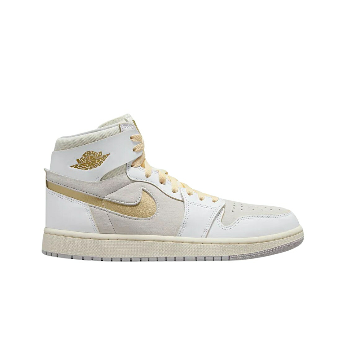 ナイキ ジョーダン 望遠レンズ 白いこと 白いこと ゴールド 薄墨色 薄墨色 スニーカー メンズ JORDAN 1 ZOOM AIR CMFT 2 WHITE GOLD NEUTRAL GREY / WHITE GOLD NEUTRAL GREY