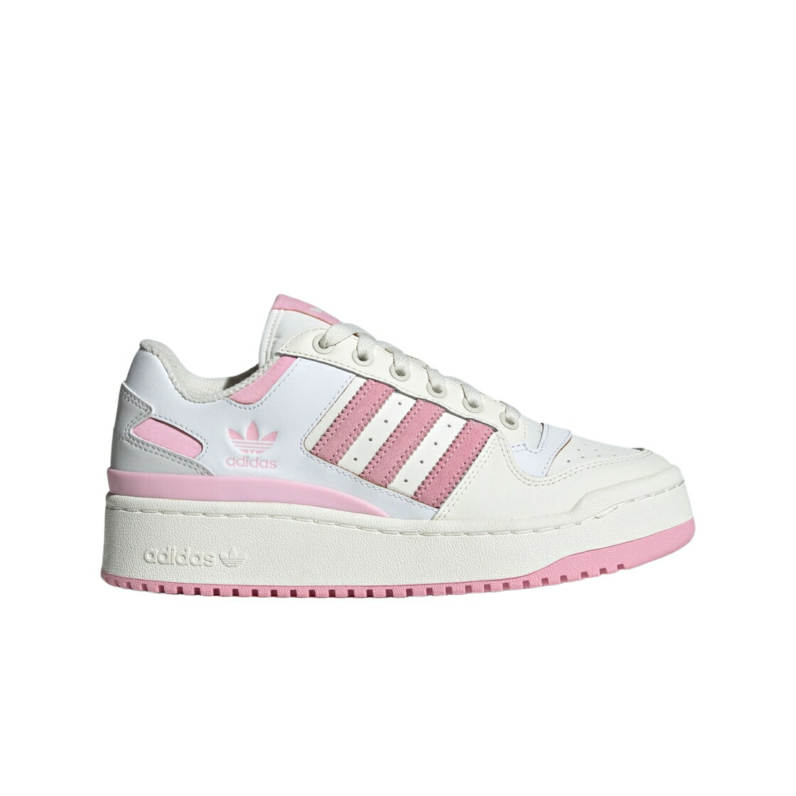 アディダス フォーラム 白色 ホワイト ピンク スニーカー レディース ADIDAS (W) FORUM BOLD STRIPES OFF WHITE CLEAR PINK / OFF WHITE CLEAR PINK CLOUD WHITE｜スニケス