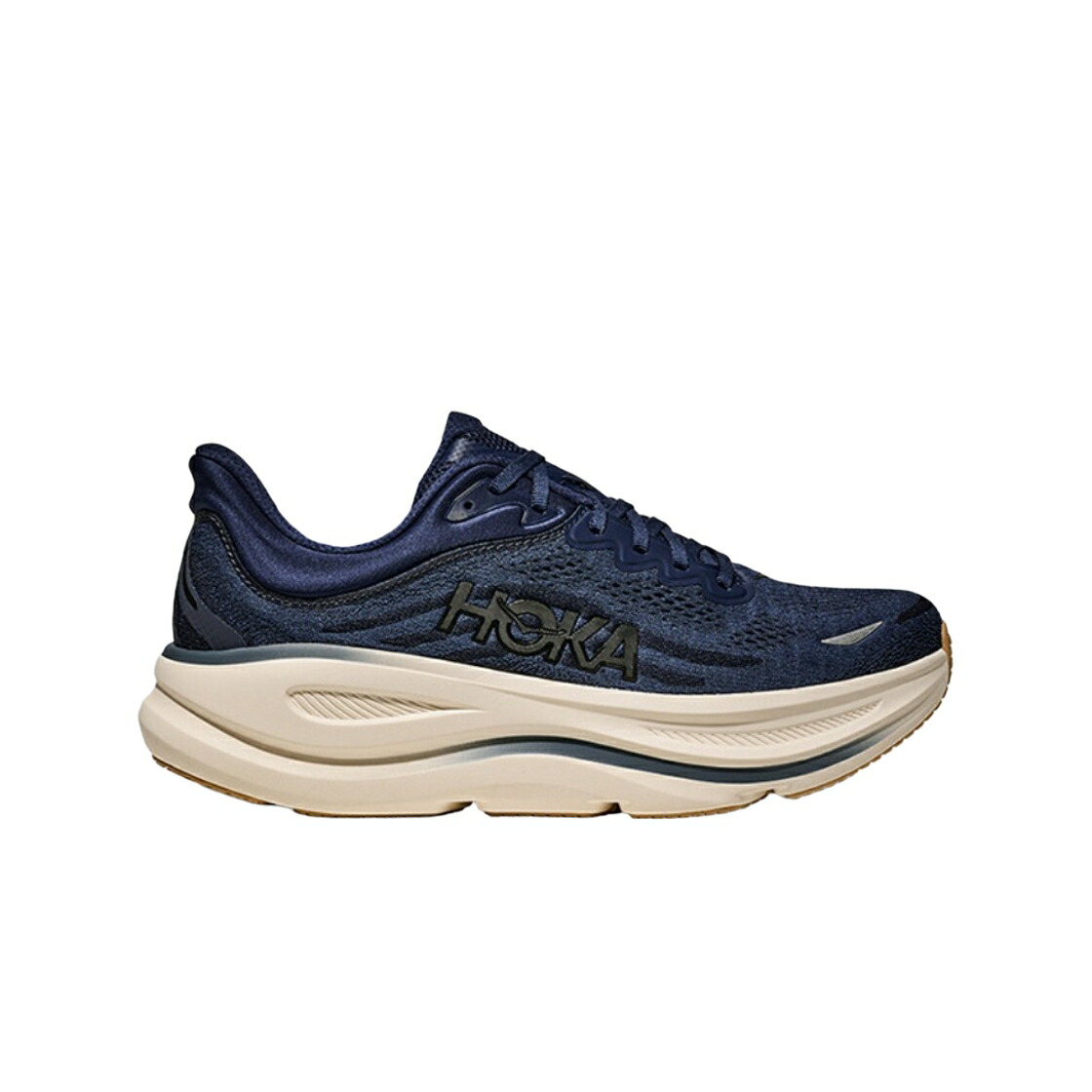 青碧 青碧 紺色 米国海軍 スニーカー メンズ HOKA BONDI 9 MIDNIGHT BLUE VARSITY NAVY / MIDNIGHT BLUE VARSITY NAVY