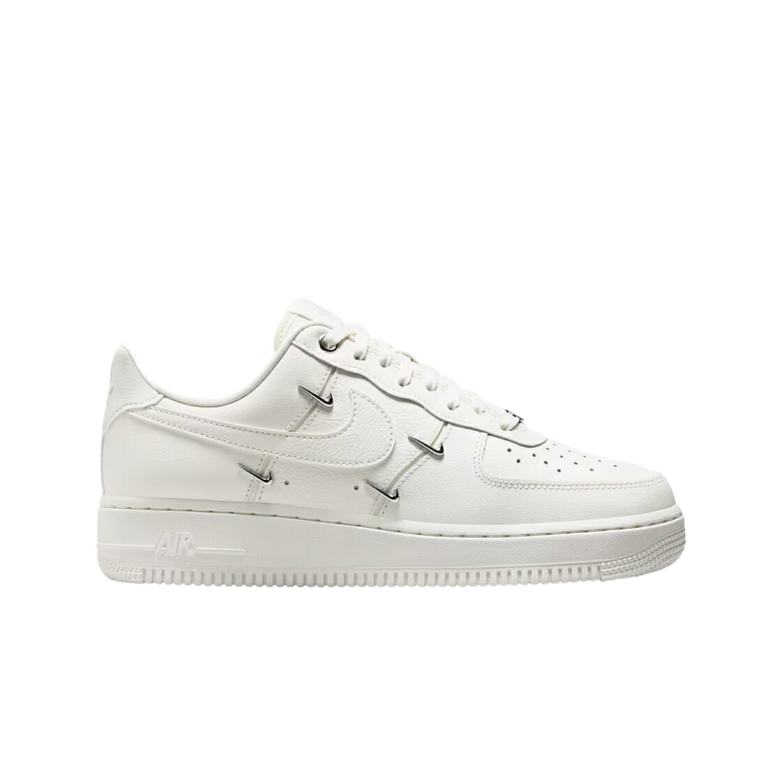 ナイキ しろがね色 しろがね色 空軍 \u002707 スニーカー レディース NIKE (W) AIR FORCE 1 LV8 SAIL METALLIC SILVER / SAIL METALLIC SILVER