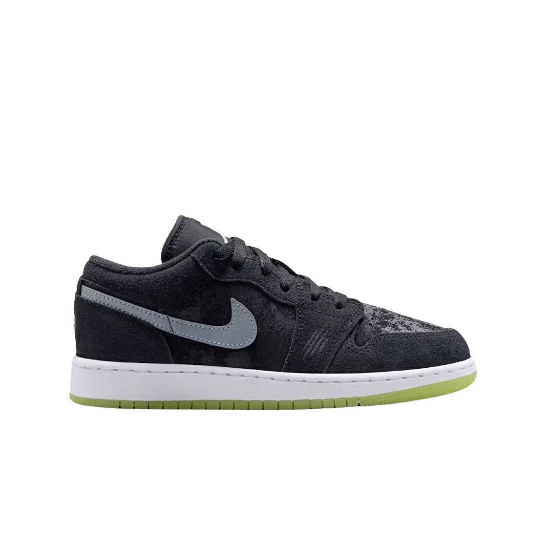 ナイキ ジョーダン 黒いこと 黒いこと お坊っちゃん キッズ JORDAN (GS) 1 LOW BLACK BARELY VOLT / BLACK BARELY VOLT DARK RAISIN もの言う花 マタニティ スニーカー