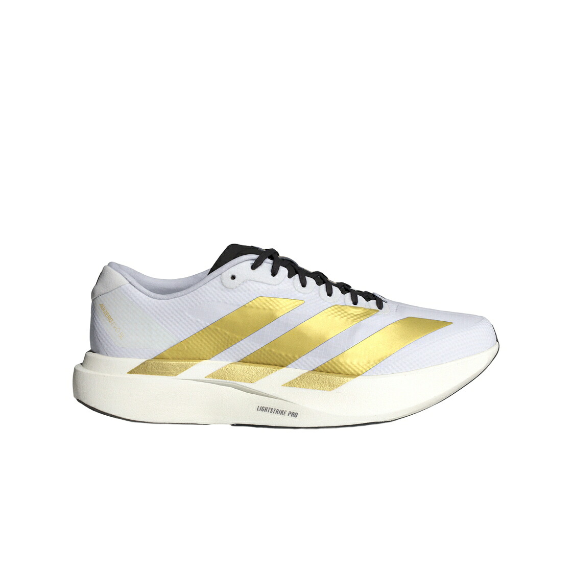アディダス アディゼロ ウーブン 白いこと 白いこと ゴールド 中核グループ スニーカー メンズ ADIDAS ADIZERO EVO SL WOVEN CLOUD WHITE MATTE GOLD / CLOUD WHITE MATTE GOLD CORE メンズ靴-靴-スニーカー