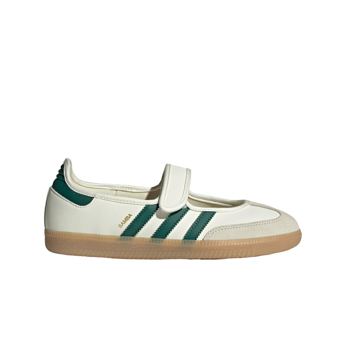 アディダス サンバ 白いこと 白いこと 緑 緑であること ゴールド スニーカー レディース ADIDAS (W) SAMBA JANE OFF WHITE COLLEGIATE GREEN / OFF WHITE COLLEGIATE GREEN GOLD