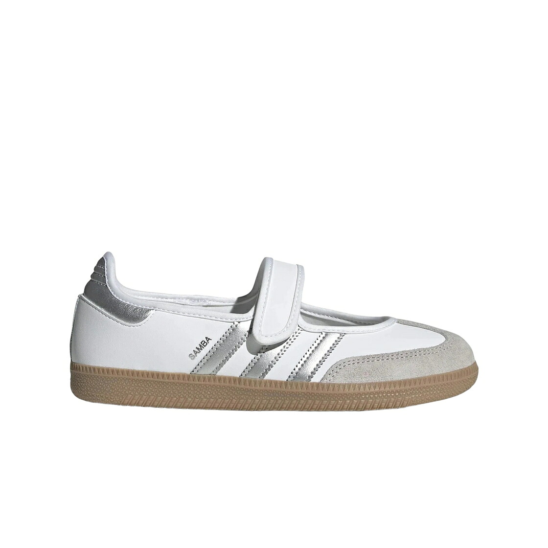 アディダス サンバ 白いこと 白いこと しろがね色 しろがね色 スニーカー レディース ADIDAS (W) SAMBA JANE CLOUD WHITE SILVER METALLIC / CLOUD WHITE SILVER METALLIC GUM