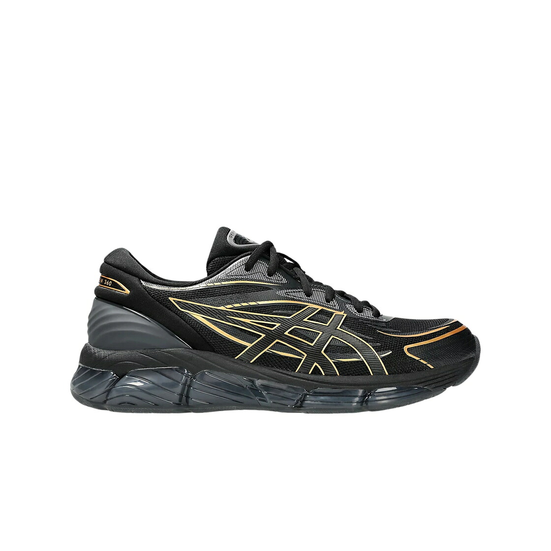 アシックス 黒いこと 黒いこと 純然たる ゴールド スニーカー メンズ ASICS GEL-QUANTUM 360 VIII BLACK PURE GOLD / BLACK PURE GOLD