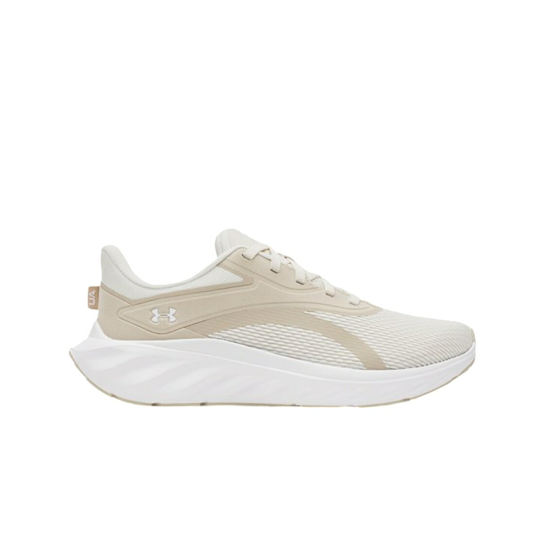 スニーカー 運動すること靴 白いこと 白いこと カーキ アンダーアーマー スニーカー レディース UNDER ARMOUR (W) UNDER ARMOUR UA CHARGED ASCEND RUNNING SHOES SUMMIT WHITE KHAKI BASE / SUMMIT WHITE KHAKI BASE WHITE