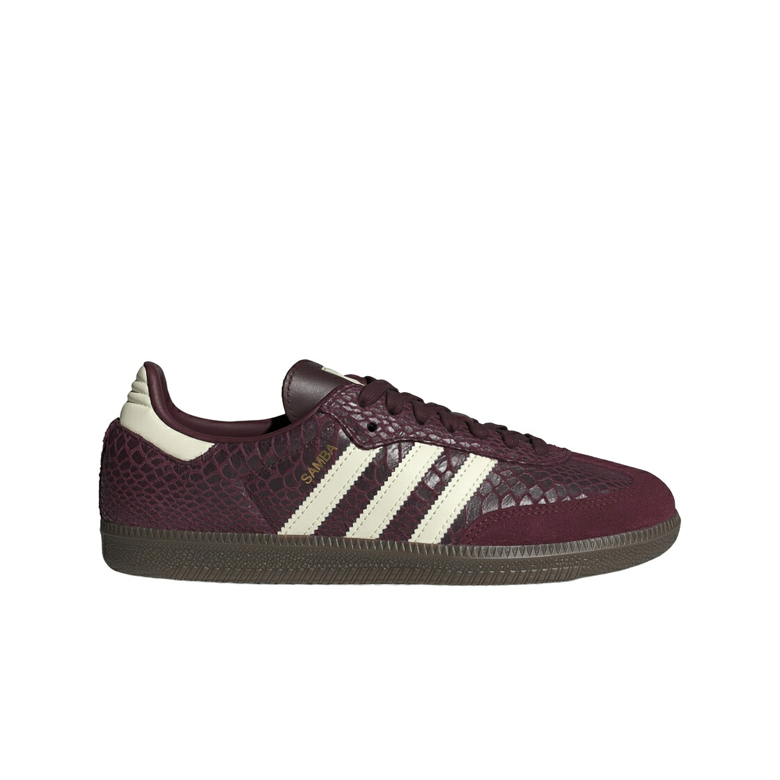 アディダス サンバ マルーン 皮膚軟化剤 白いこと 白いこと ゴールド スニーカー レディース ADIDAS (W) SAMBA OG MAROON CREAM WHITE / MAROON CREAM WHITE GOLD METALLIC