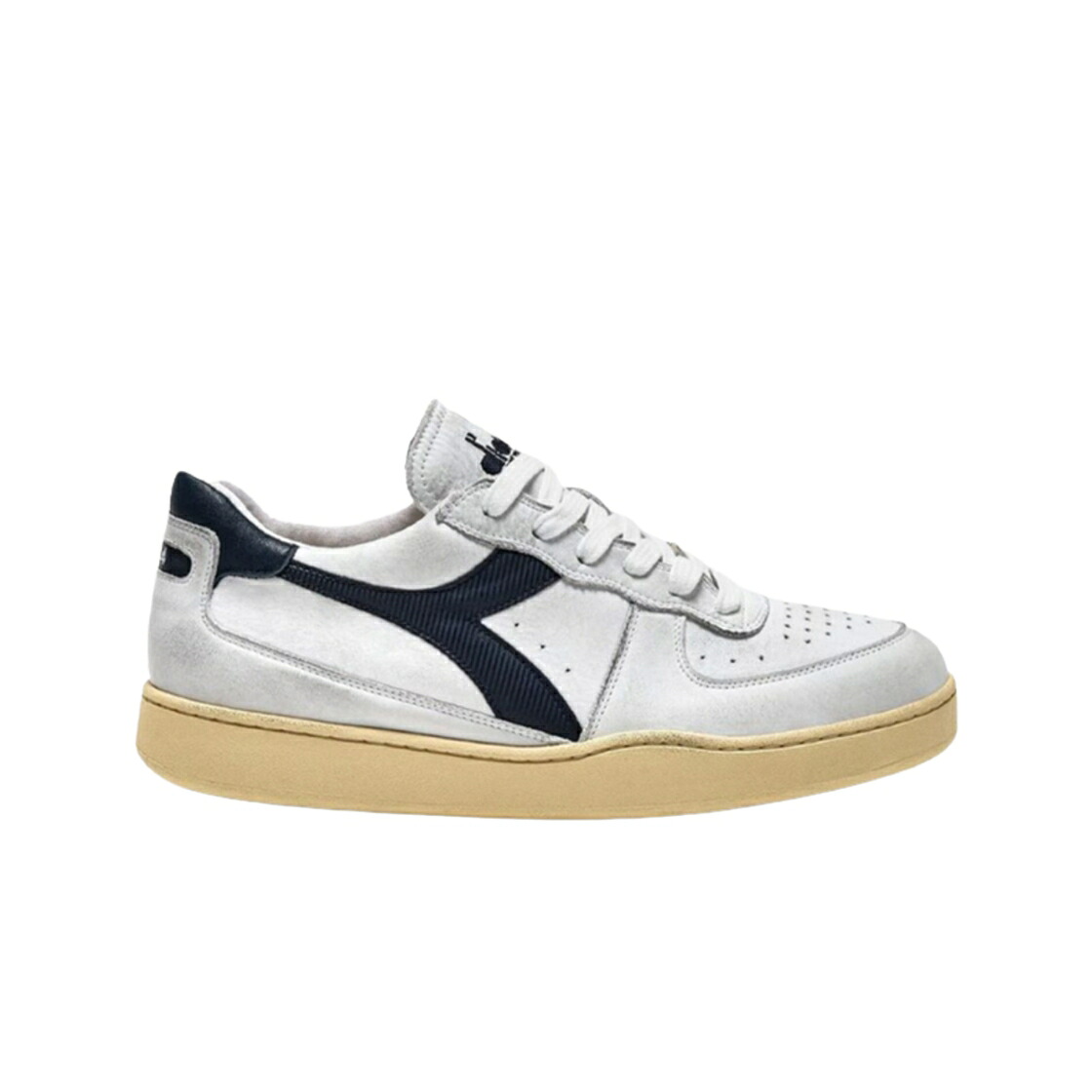 ディアドラ 白いこと 白いこと 黒いこと 黒いこと スニーカー メンズ DIADORA MI BASKET LOW USED WHITE BLACK / WHITE BLACK