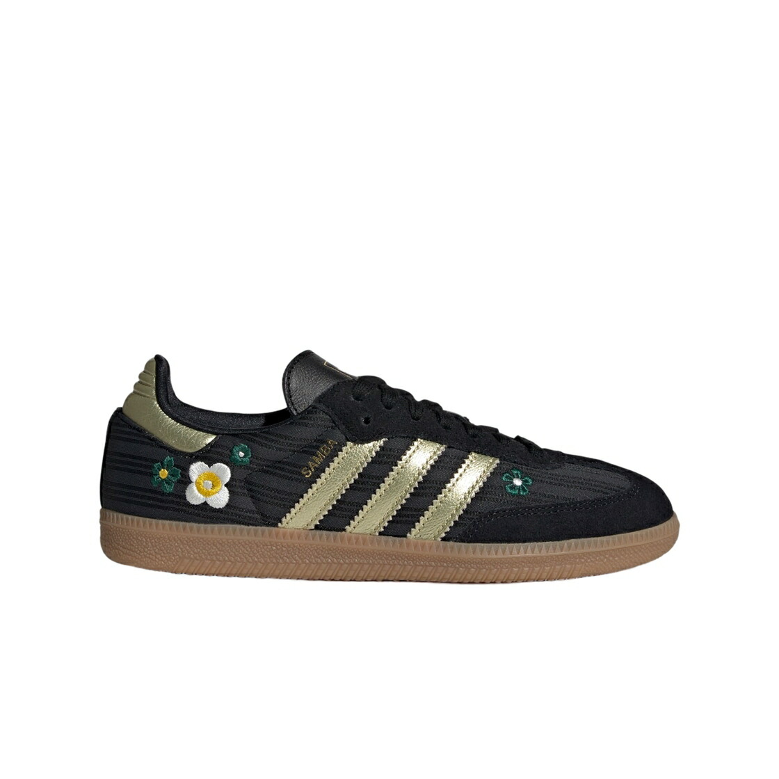 アディダス サンバ コア 黒色 ブラック ゴールド スニーカー レディース ADIDAS (W) SAMBA OG CORE BLACK GOLD METALLIC / CORE BLACK GOLD METALLIC GUM