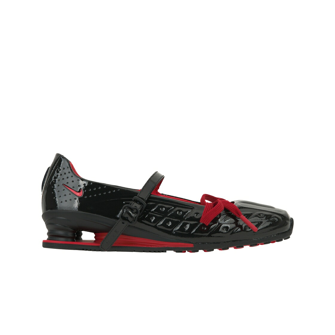 ナイキ ショックス 黒いこと 黒いこと 赤 赤いこと スニーカー レディース NIKE (W) X LABELHOOD SHOX Z CALISTRA BLACK AND UNIVERSITY RED / BLACK UNIVERSITY RED