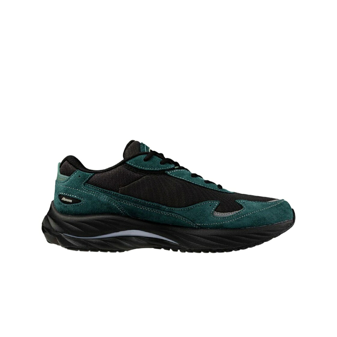 ミズノ 縮くれる ウェイブ 黒いこと 黒いこと 砂色 沙子 ディープ スニーカー レディース MIZUNO (W) WAVE RIDER BETA BLACK SAND DEEP TEAL / BLACK SAND BLACK DEEP TEAL
