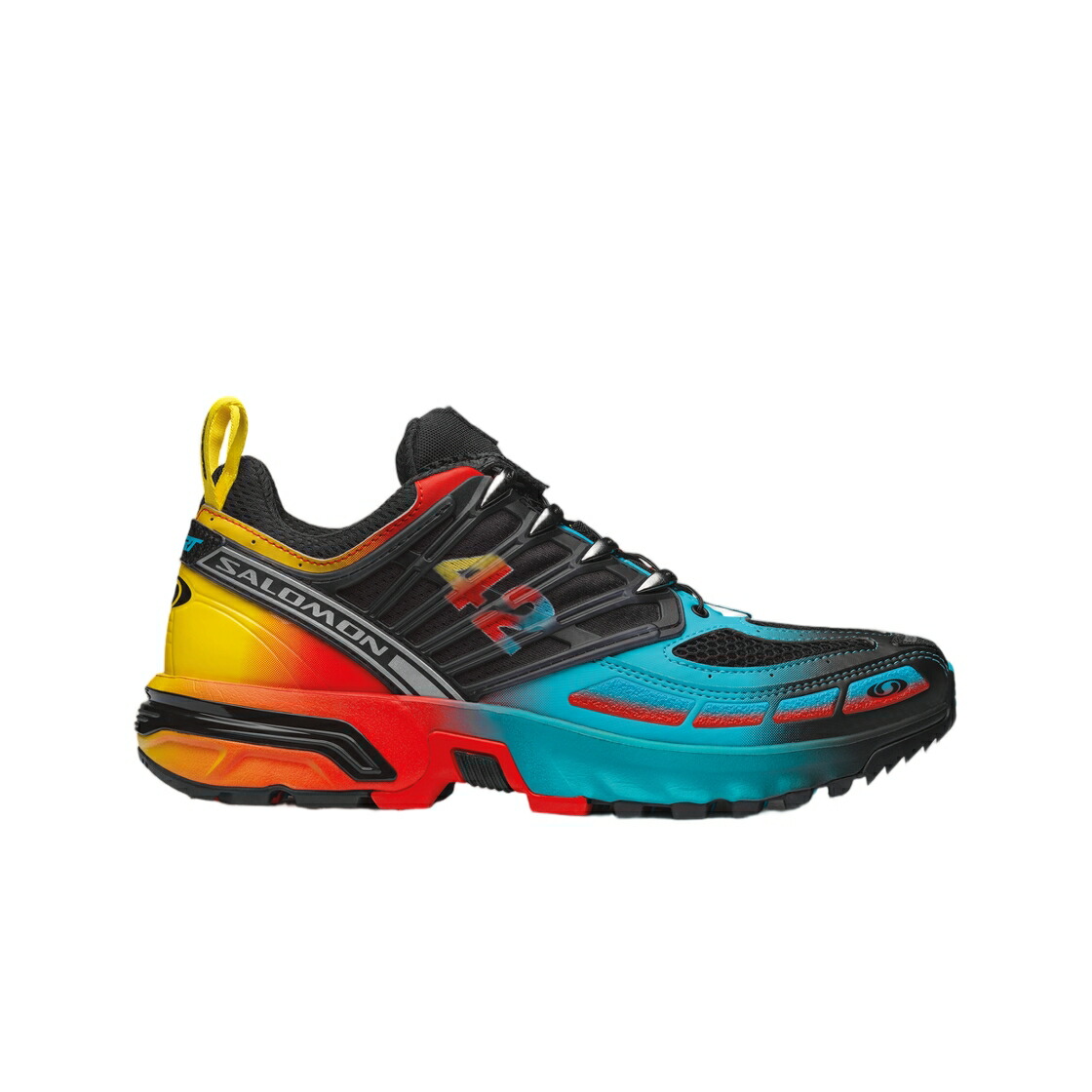 サロモン 労働者階級 赤 赤いこと 青碧 青碧 L\u0027ART スニーカー メンズ SALOMON X KAR DE L AUTOMOBILE ACS PRO FIERY RED SCUBA BLUE / FIERY RED SCUBA BLUE