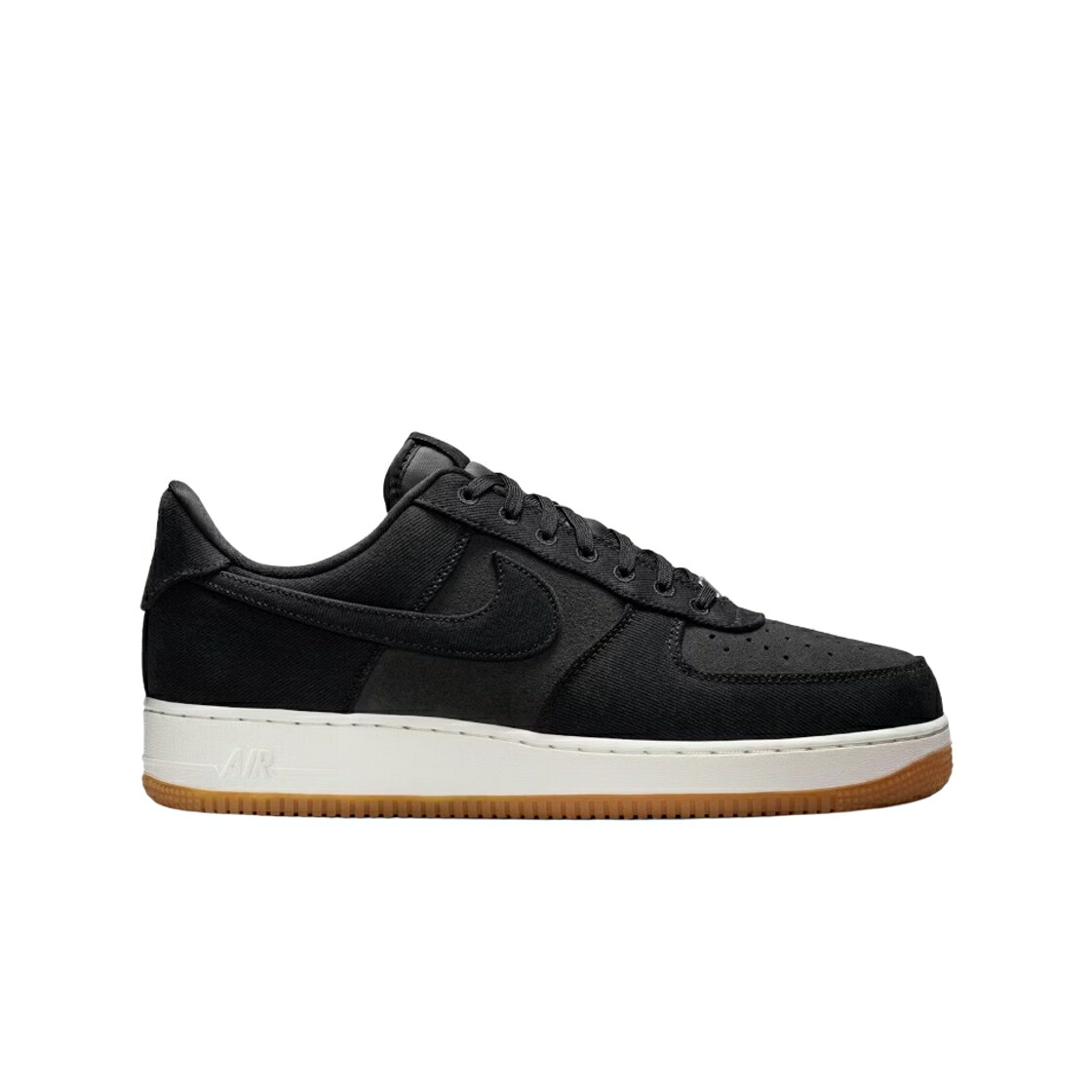 ナイキ ジーンズ 黒いこと 黒いこと 薄墨色 薄墨色 空軍 \u002707 スニーカー メンズ NIKE AIR FORCE 1 LV8 DENIM BLACK DARK SMOKE GREY / BLACK DARK SMOKE GREY GUM MEDIUM