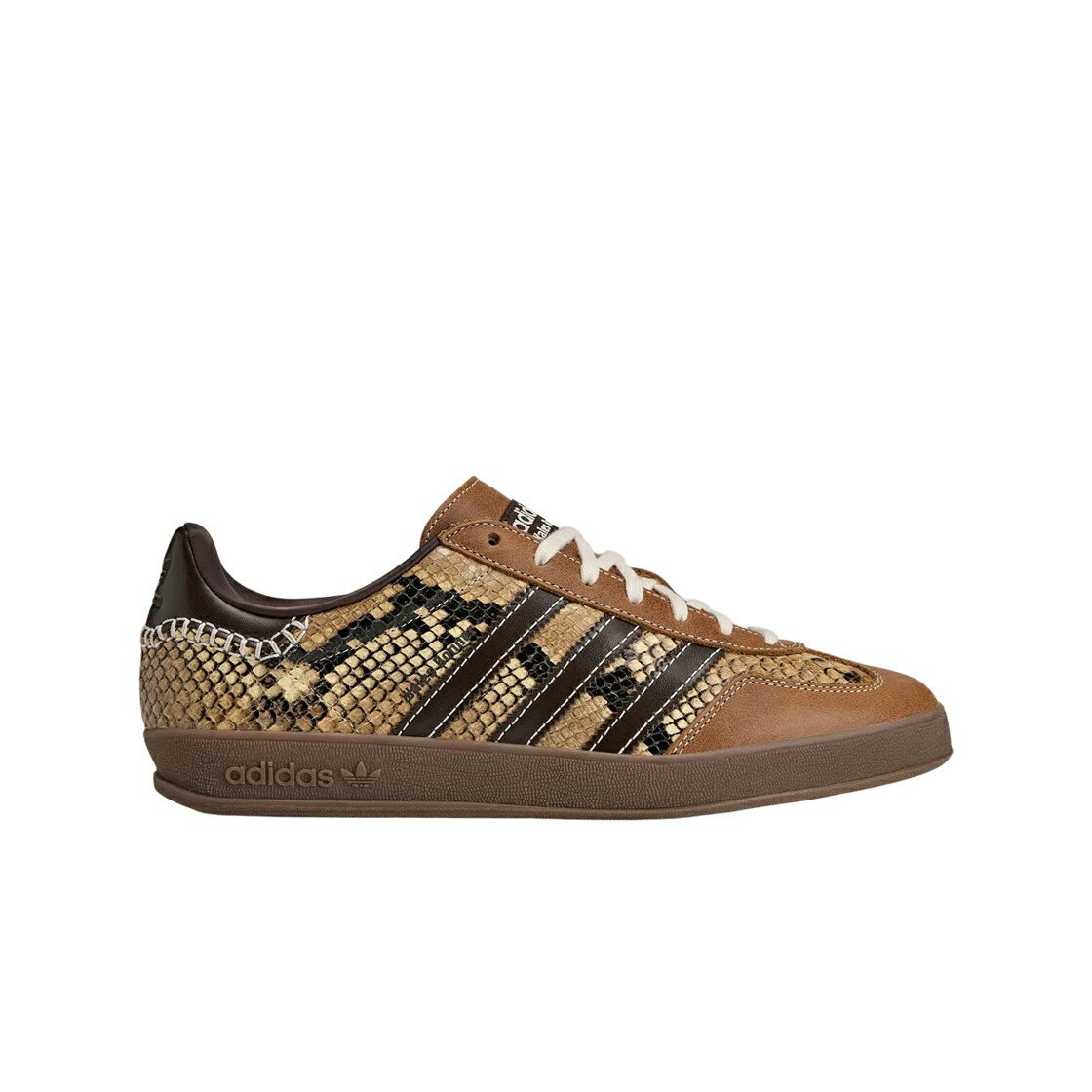アディダス ガゼル 赤銅色 赤銅色 白いこと 白いこと スニーカー メンズ ADIDAS X WALES BONNER GAZELLE SNAKE BROWN DARK / BROWN DARK BROWN WONDER WHITE