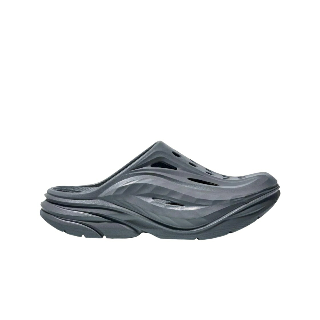 青み 青色 スニーカー メンズ HOKA ORA RECOVERY MULE SLATE BLUE / SLATE BLUE SLATE BLUE