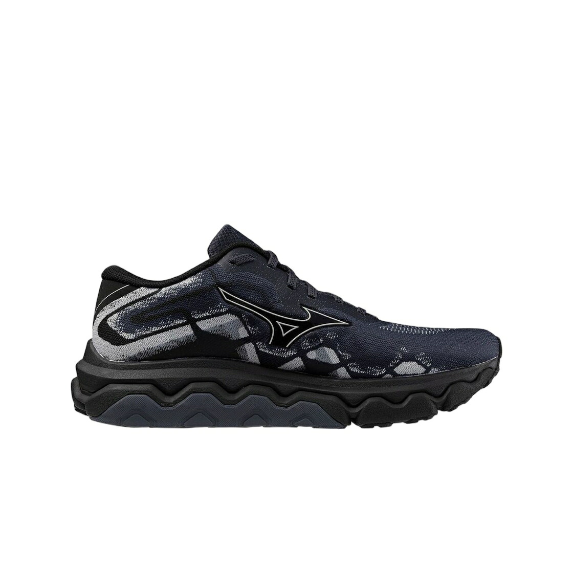 ミズノ 縮くれる ウェイブ 黒いこと 黒いこと スニーカー メンズ MIZUNO WAVE HORIZON 7 INDIA INK NIMBUS CLOUD BLACK / INDIA INK NIMBUS CLOUD BLACK