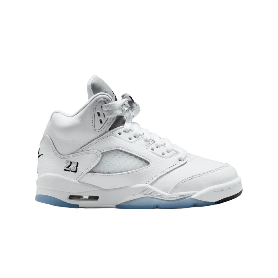 ナイキ ジョーダン 白いこと 白いこと しろがね色 しろがね色 お坊っちゃん キッズ JORDAN (GS) 5 RETRO OG WHITE AND METALLIC SILVER / WHITE METALLIC SILVER もの言う花 マタニティ スニーカー