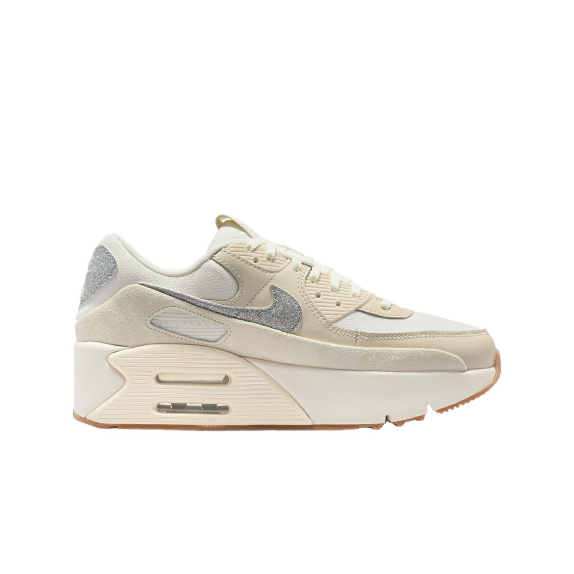 ナイキ マックス 皮膚軟化剤 赤銅色 赤銅色 エア湖マックス スニーカー レディース NIKE (W) AIR MAX 90 LV8 SE SAIL LIGHT CREAM / SAIL LIGHT CREAM GUM LIGHT BROWN