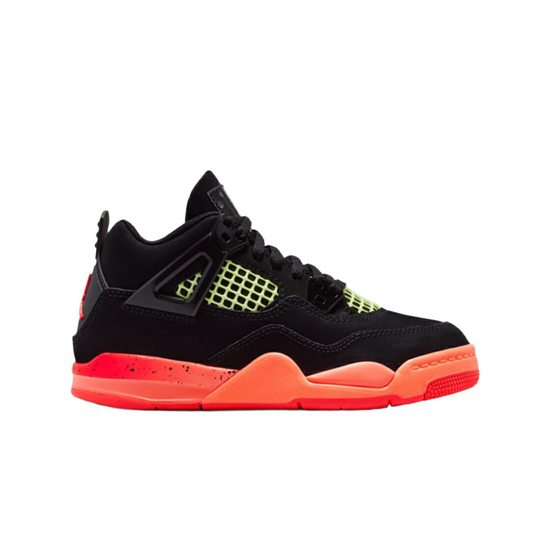 ナイキ ジョーダン 黒いこと 黒いこと お坊っちゃん キッズ JORDAN (なおなお書き) 4 RETRO BLACK INFRARED 23 / BLACK INFRARED 23 BRIGHT MANGO もの言う花 マタニティ スニーカー