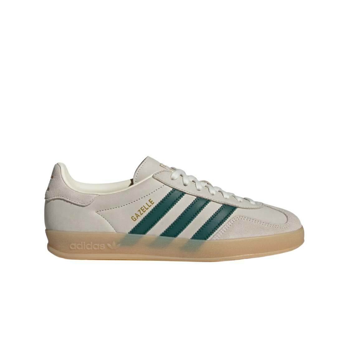 アディダス ガゼル 皮膚軟化剤 白いこと 白いこと 緑 緑であること スニーカー メンズ ADIDAS GAZELLE INDOOR CREAM WHITE COLLEGIATE GREEN / CREAM WHITE COLLEGIATE GREEN GUM