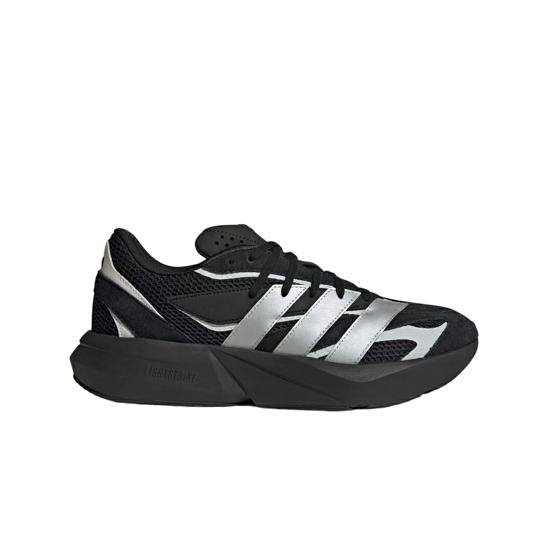 アディダス 中核グループ 黒いこと 黒いこと しろがね色 しろがね色 スニーカー メンズ ADIDAS LIGHTBLAZE CORE BLACK MATTE SILVER / CORE BLACK MATTE SILVER