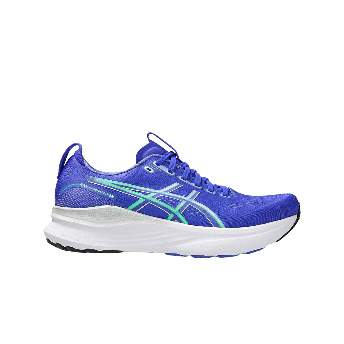 アシックス はち切れる 純一無雑 しろがね色 しろがね色 標準尺度 スニーカー メンズ ASICS GEL-KAYANO 32 COBALT BURST PURE SILVER - D STANDARD / COBALT BURST PURE SILVER