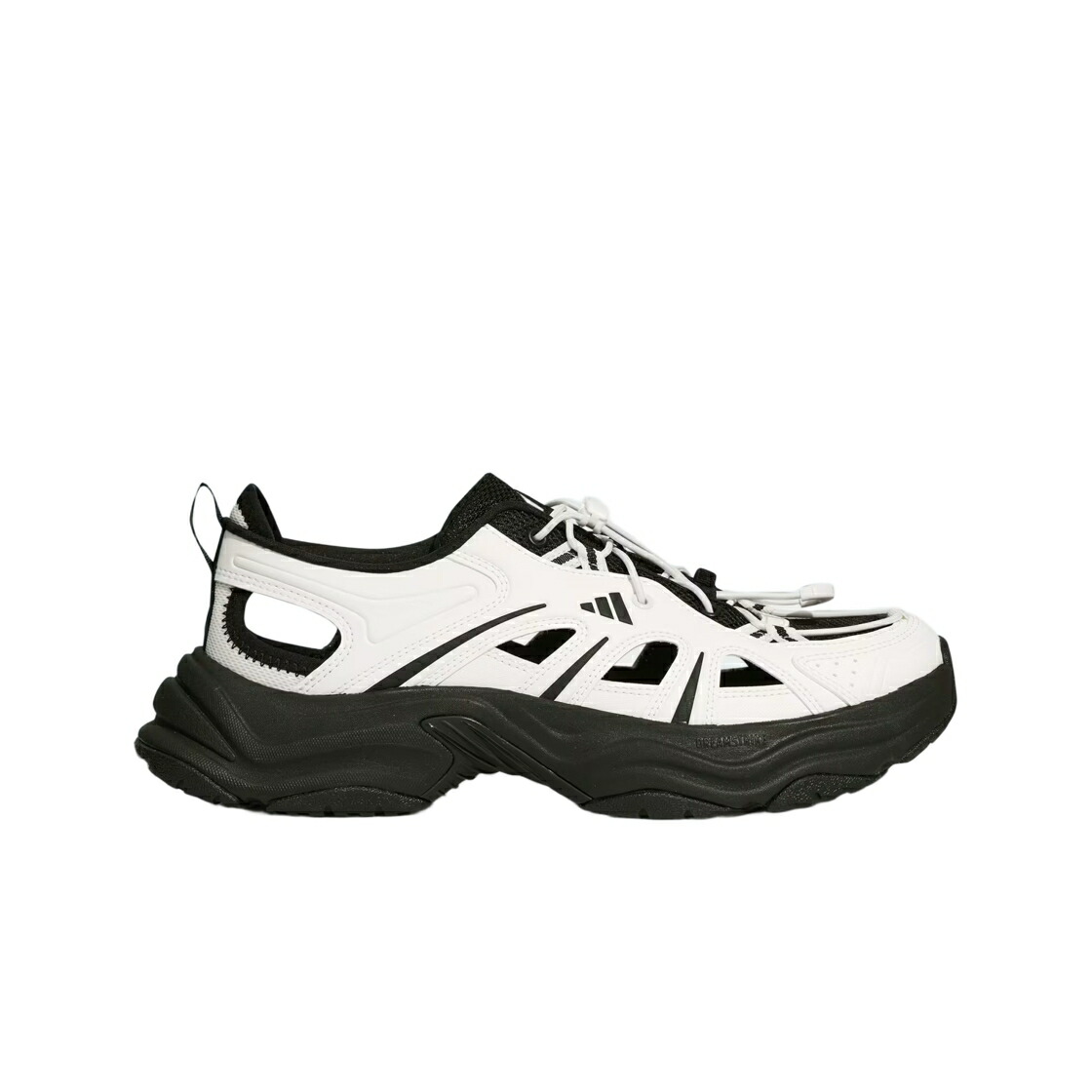 アディダス 白いこと 白いこと 中核グループ 黒いこと 黒いこと スニーカー メンズ ADIDAS XLG FIN PULSE SANDAL OFF WHITE CORE BLACK / OFF WHITE OFF WHITE CORE BLACK