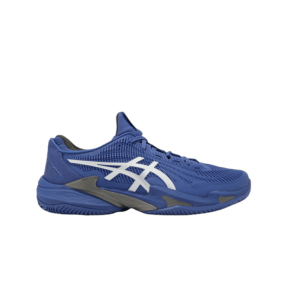 アシックス コート 白色 ホワイト スタンダード スニーカー メンズ ASICS COURT FF 3 CLAY DARK COBALT WHITE - D STANDARD / DARK COBALT WHITE｜スニケス