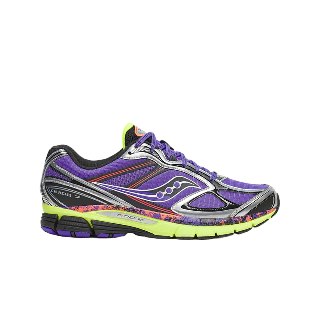 サッカニー 紫 パープル スニーカー メンズ SAUCONY PROGRID GUIDE 7 HI OCTANE PURPLE CITRON / PURPLE CITRON