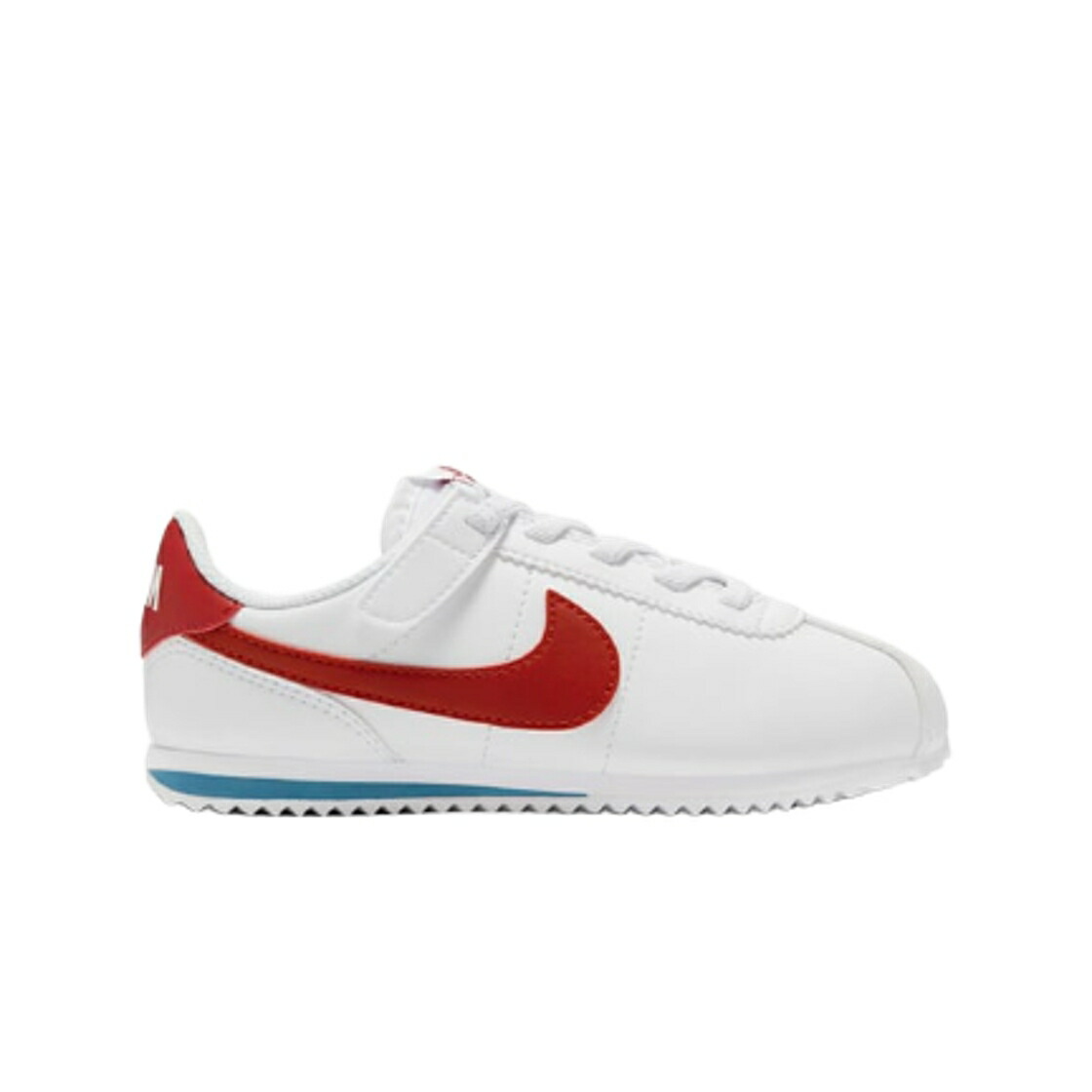 ナイキ コルテッツ 白色 ホワイト 青色 ブルー 赤 レッド ジュニア キッズ NIKE (PS) CORTEZ EASYON PSV WHITE VARSITY BLUE / WHITE VARSITY BLUE VARSITY RED ベビー マタニティ スニーカー｜スニケス 18,744円