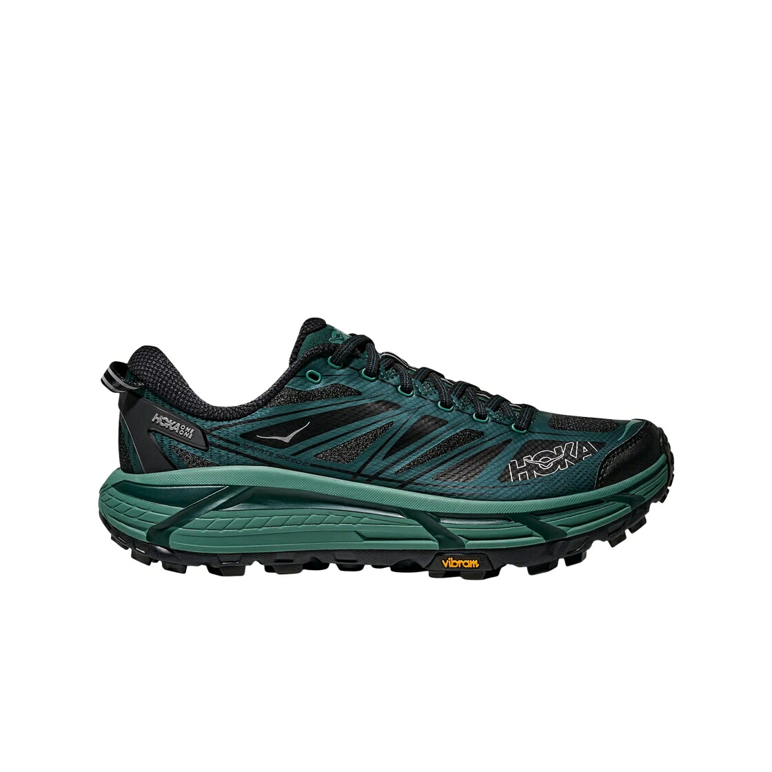 スピード 黒色 ブラック スニーカー メンズ HOKA MAFATE SPEED 2 BLACK BAY LEAF / BLACK BAY LEAF|スニケス