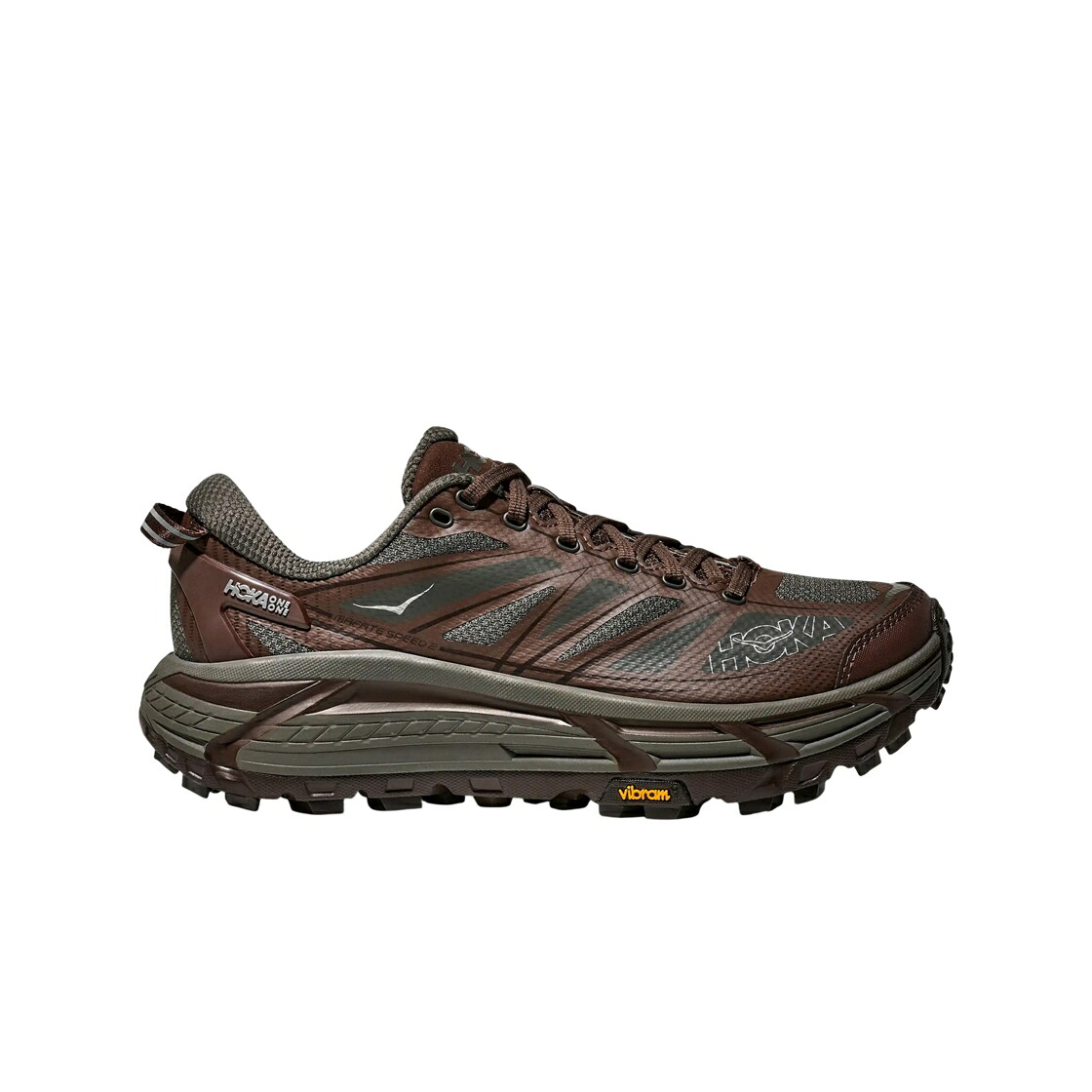 素早さ 薄墨色 薄墨色 スニーカー メンズ HOKA MAFATE SPEED 2 ASPHALT GREY WALNUT / ASPHALT GREY WALNUT