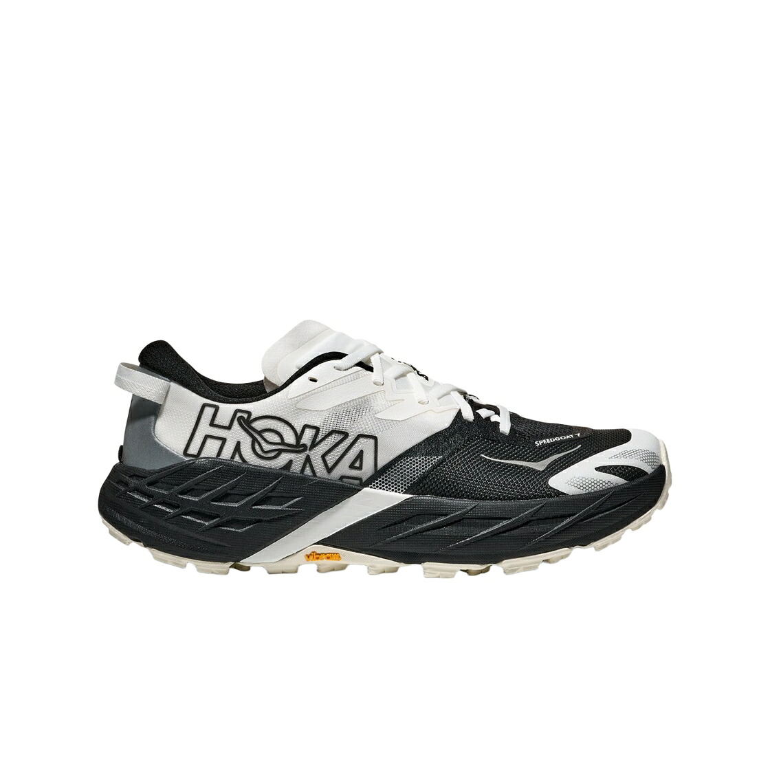 黒色 ブラック 白色 ホワイト スニーカー メンズ HOKA SPEEDGOAT 7 BLACK WHITE / BLACK WHITE｜スニケス 42,960円