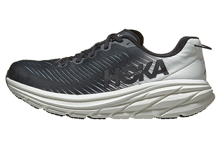 \u0027BLACK WHITE\u0027 スニーカー メンズ HOKA RINCON 3 2E WIDE 1121370-BWHT /