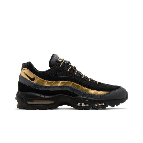 ナイキ マックス 黒いこと 黒いこと ゴールド 大気圏マックス スニーカー メンズ NIKE AIR MAX 95 BLACK METALLIC GOLD 538416-007 /