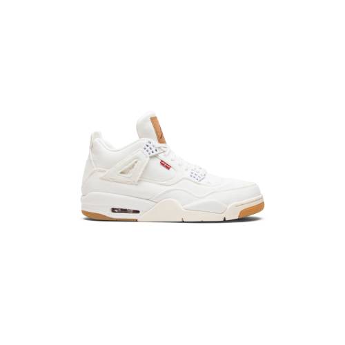 ナイキ ジョーダン LEVI\u0027S \u0027WHITE DENIM\u0027 スニーカー メンズ JORDAN X AIR 4 RETRO AO2571-100 /