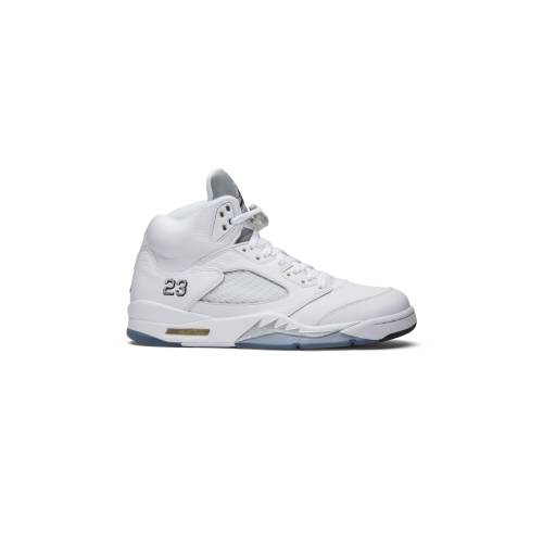 ナイキ ジョーダン \u0027METALLIC WHITE\u0027 スニーカー メンズ JORDAN AIR 5 RETRO 2015 136027-130 /