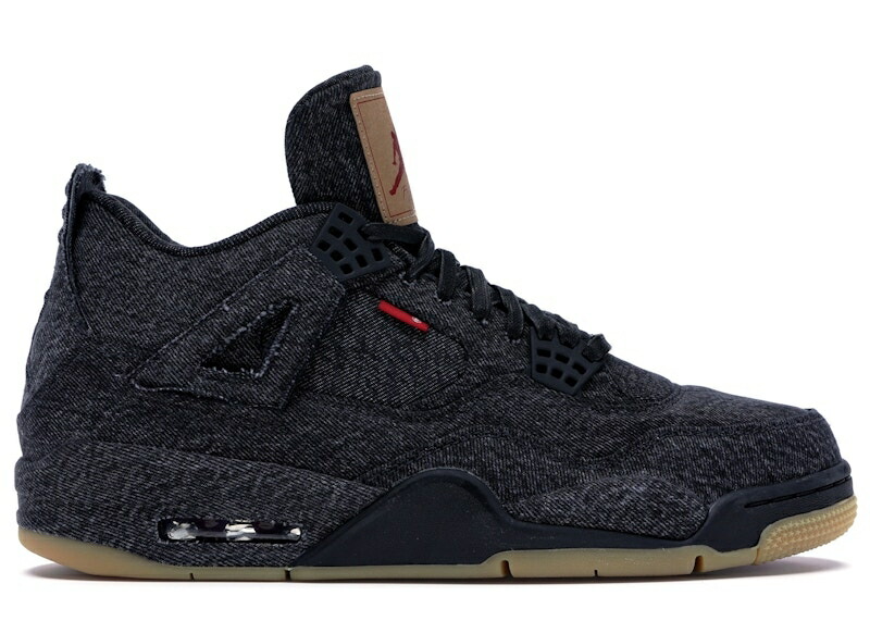 ナイキ ジョーダン LEVI'S 'BLACK DENIM' スニーカー メンズ JORDAN X AIR 4 RETRO (BLANK TAG) AO2571-001-BT /