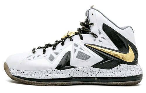 ナイキ レブロン ゴールド P.S. ELITE+ \u0027WHITE BLACK\u0027 スニーカー メンズ NIKE LEBRON 10 GOLD 579834-100 /