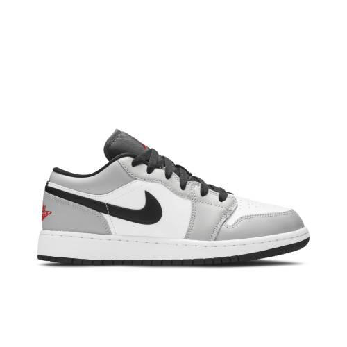 ナイキ ジョーダン \u0027LIGHT GREY\u0027 お坊っちゃん キッズ JORDAN (GRADE SCHOOL) AIR 1 LOW SMOKE 553560-030 / もの言う花 マタニティ スニーカー
