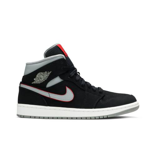 ナイキ ジョーダン ミッド \u0027BLACK GREY\u0027 スニーカー メンズ JORDAN AIR 1 MID 554724-060 /