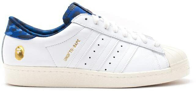 アディダス アンディフィーテッド はやりっ児 \u0027WHITE\u0027 スニーカー メンズ ADIDAS UNDEFEATED X A BATHING APE SUPERSTAR 80S B34292 /