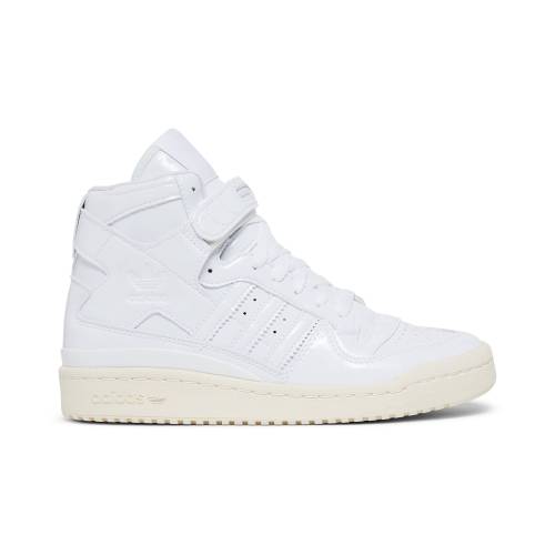 アディダス 討論会 ミッド 白いこと 白いこと 専売特許 \u0027TRIPLE LEATHER\u0027 スニーカー レディース ADIDAS (WOMEN) FORUM MID WHITE PATENT G58066 /