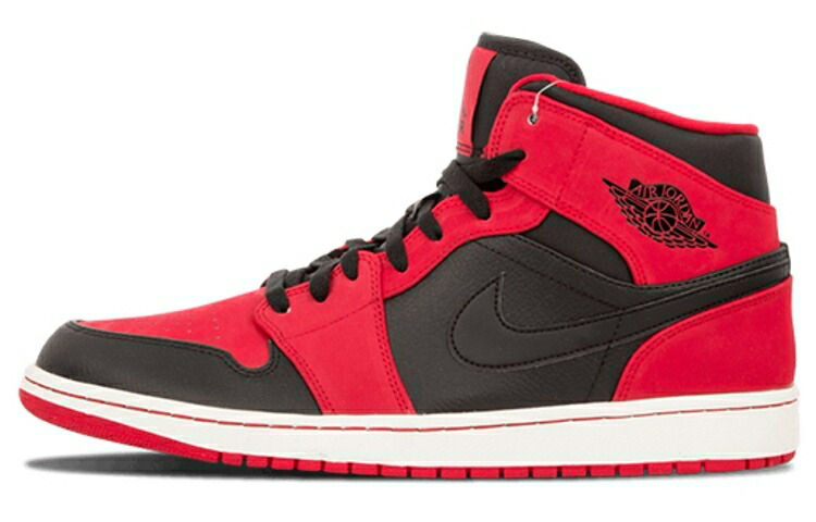 ナイキ ジョーダン ミッド \u0027BRED\u0027 スニーカー メンズ JORDAN AIR 1 MID 2013 554724-005 /