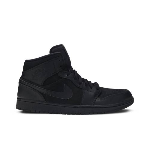ナイキ ジョーダン ミッド \u0027TRIPLE BLACK\u0027 スニーカー メンズ JORDAN AIR 1 MID 2014 554724-011 /