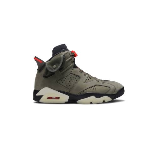 ナイキ ジョーダン トラヴィススコット OLIVE スニーカー メンズ JORDAN TRAVIS SCOTT X AIR 6 RETRO CN1084-200 /