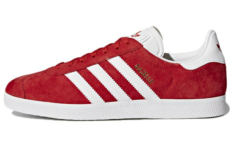 アディダス ガゼル スニーカー メンズ ADIDAS GAZELLE SCARLET/WHITE/GOLD METALLIC S76228 /