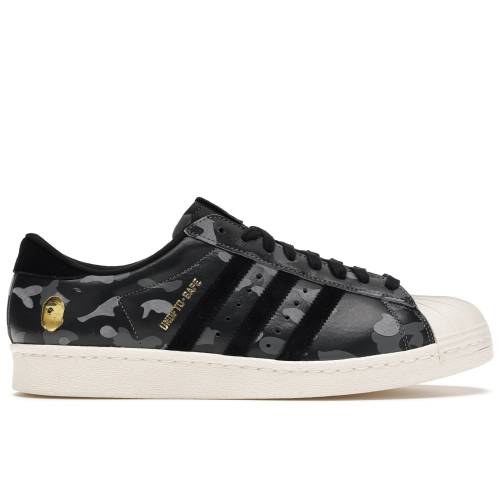 アディダス アンディフィーテッド はやりっ児 \u0027BLACK CAMO\u0027 スニーカー メンズ ADIDAS UNDEFEATED X A BATHING APE SUPERSTAR 80S S74774 /
